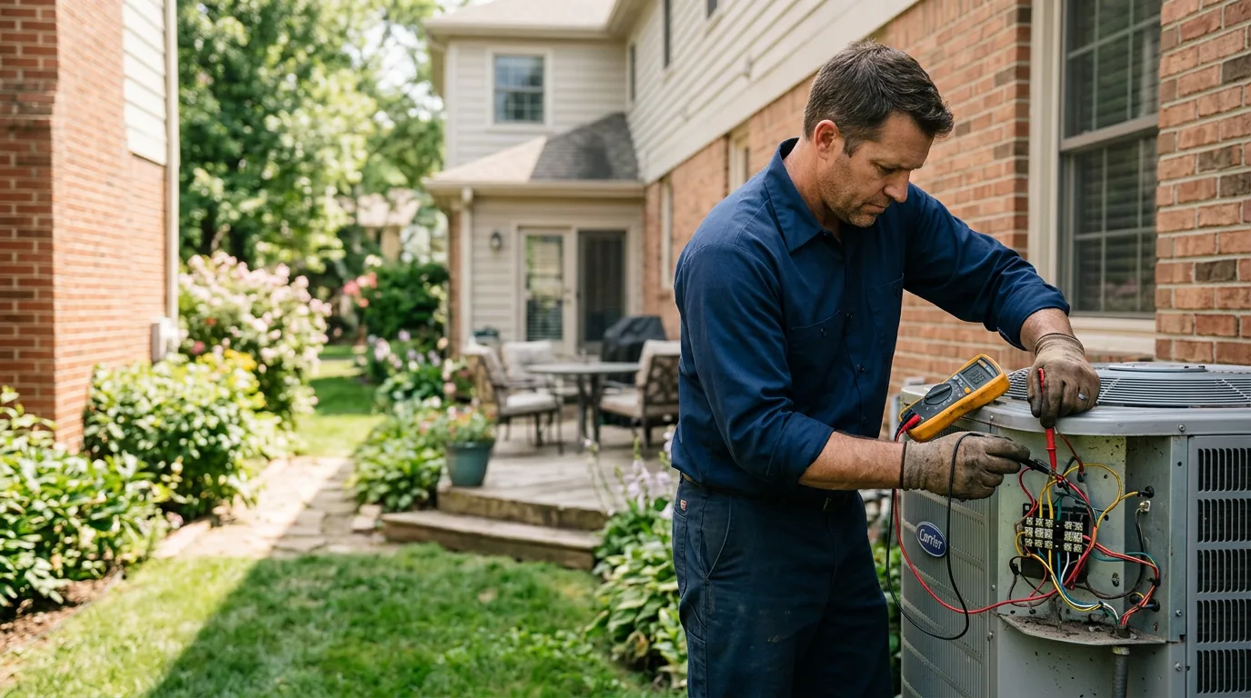 HVAC technician working near Grand Island, NE